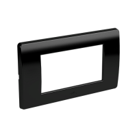 BRAVA Рамка 2 поста 4 модуля черная для EVO/ART | код. 75011B | DKC